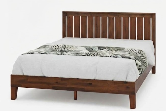 Wooden Slat Queen Bedframe